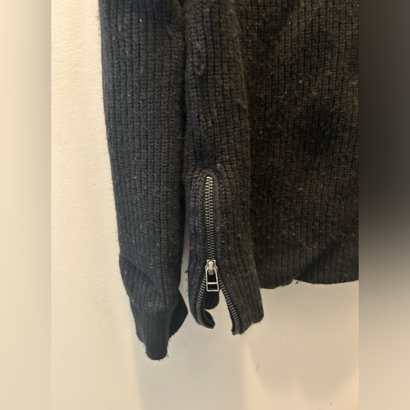 Sweaty Betty mock neck long black knit sweater. - Picture 4 of 5